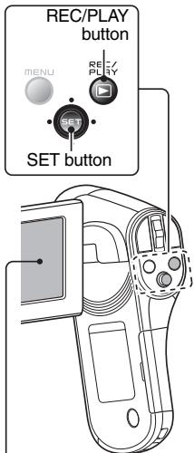 SANYO VPC-CG102BK - Select "DELETE", and press the SET button. - 1