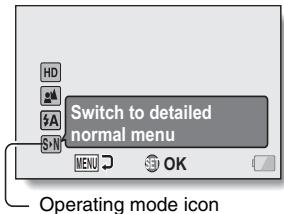 SANYO VPC-CG102BK - Select the operating mode icon, and press the SET button. - 1