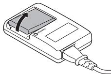 SANYO VPC-CG102BK - When the CHARGE indicator turns off, unplug the power cord from the power outlet, and remove the battery pack from the charger. - 3