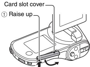 SANYO VPC-CG102BK - INSTALLING THE CARD - 1