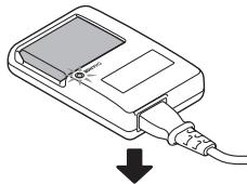 SANYO VPC-CG102BK - When the CHARGE indicator turns off, unplug the power cord from the power outlet, and remove the battery pack from the charger. - 2