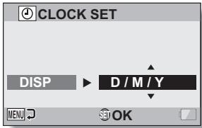 SANYO VPC-CG102BK - Set the order in which the date is displayed during playback. - 1
