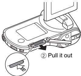 SANYO VPC-CG102BK - INSTALLING THE CARD - 1