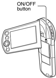 SANYO VPC-CS1P - Press the ON/OFF button for at least 1 second. - 1