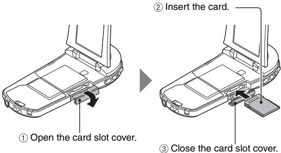SANYO VPC-CS1P - Insert the SD Memory Card. - 1