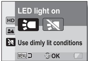 SANYO VPC-CS1P - Using the LED light - 1
