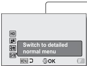 SANYO VPC-CS1P - Accessing/exiting the SIMPLE/NORMAL Mode Menu Screen - 1