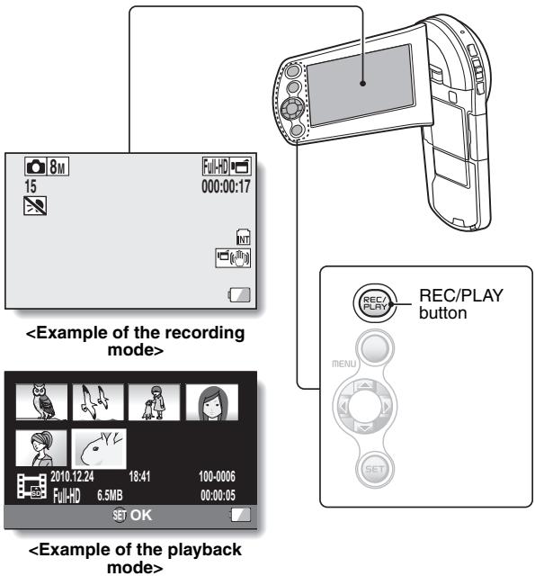 SANYO VPC-CS1P - Press the REC/PLAY button. - 1