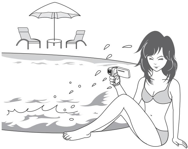 SANYO VPC-E1 - Waterproof capability - 1