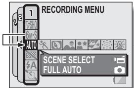 SANYO VPC-E1 - Press the MENU button. - 2
