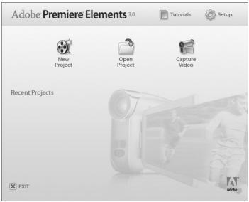 SANYO VPC-E1 - Double-click on your desktop's Premiere Elements icon to run the Premiere Elements program. - 1