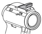 SANYO VPC-HD2000GX - Press the 5 button to open the flash unit. - 1