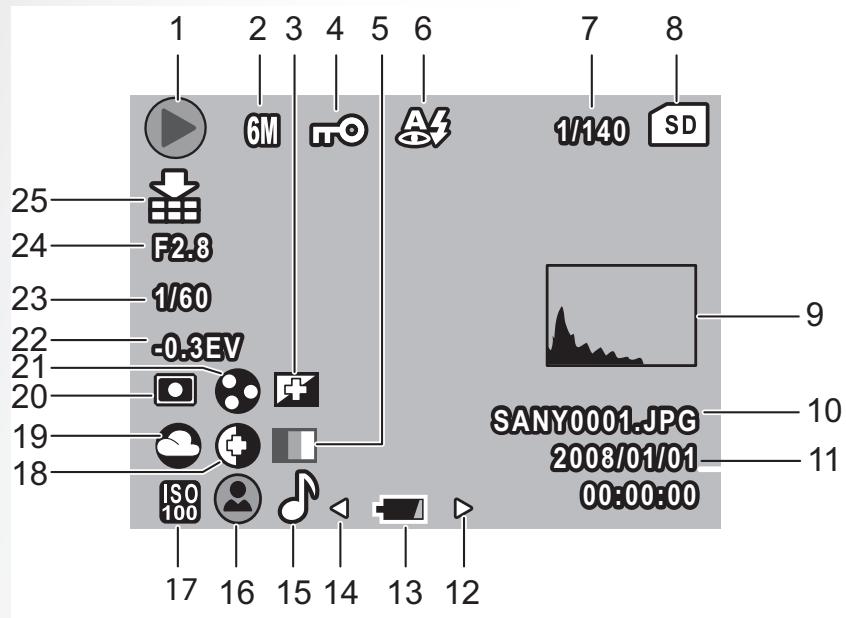 SANYO VPC-S670R - Playback Mode Display - 1