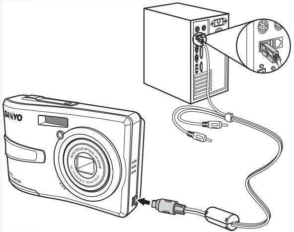 SANYO VPC-S750 - Transferring Photos/Videos to your PC - 1