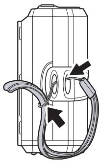 SANYO VPC-S750 - Attaching the Wrist Strap - 1