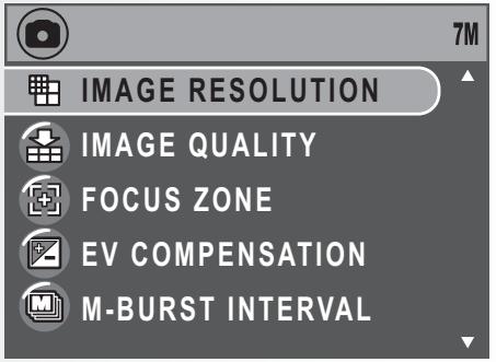SANYO VPC-S750 - The Capture Menu - 2