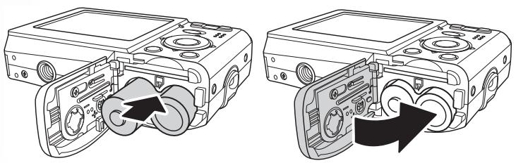 SANYO VPC-S750 - Inserting the Batteries - 2