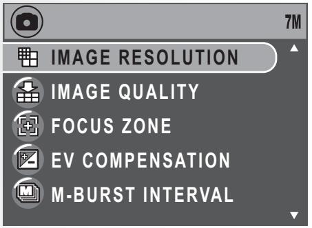 SANYO VPC-S770BK - The Capture Menu - 1