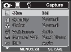 SANYO VPC-S880P - Capture Menu - 1