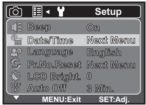 SANYO VPC-S880P - Setting the Date and Time - 1