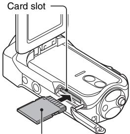 SANYO VPC-SH1 - INSTALLING THE CARD - 2