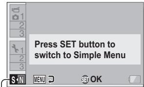 SANYO VPC-SH1 - Select the operating mode icon, and press the SET button. - 2