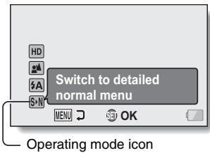 SANYO VPC-SH1GX - Select the operating mode icon, and press the SET button. - 1
