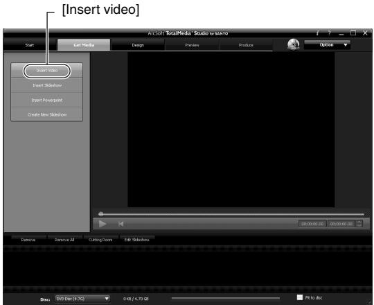 SANYO VPC-SH1PX - Click [New DVD project]. - 1