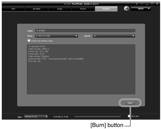 SANYO VPC-SH1R - Click the [Produce] tab. - 1