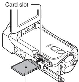 SANYO VPC-SH1R - INSTALLING THE CARD - 2