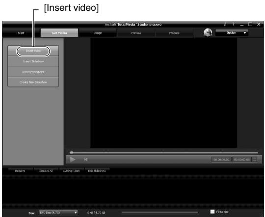SANYO VPC-SH1R - Click [New DVD project]. - 1