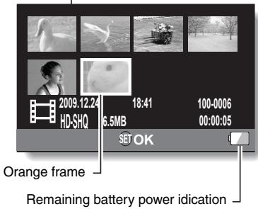 SANYO VPC-TH1EX - Select the image to play back. - 2