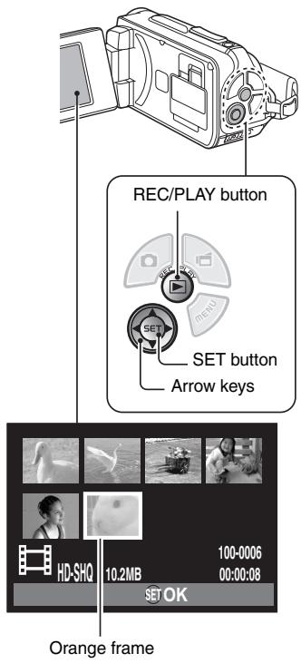 SANYO VPC-WH1BL - Select the image to play back. - 1