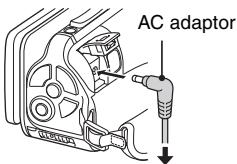 SANYO VPC-WH1GX - Connect the AC adaptor to the camera. - 4