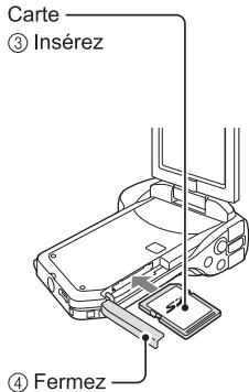 SANYO XACTI VPC-CG10 - Insérer le bloc-pile - 3