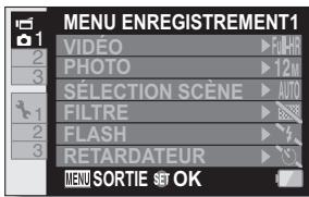 SANYO XACTI VPC-HD2000 - Appuyez sur le bouton MENU. - 1