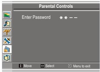 SANYO AVL-193 - Clear Parental Control Settings - 1