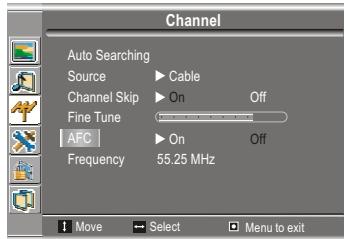 SANYO AVL-193 - Setting Auto Frequency Control (AFC) - 1
