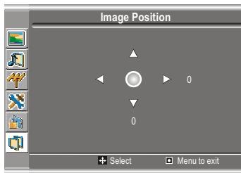 SANYO AVL-193 - Adjusting the Image Position - 1