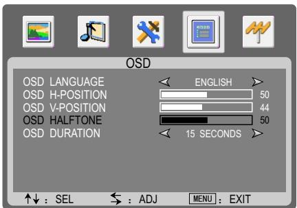 SANYO AVL-2610 - Setting OSD Timeout - 2