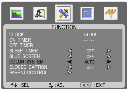 SANYO AVL-2610 - Setting Color System - 1