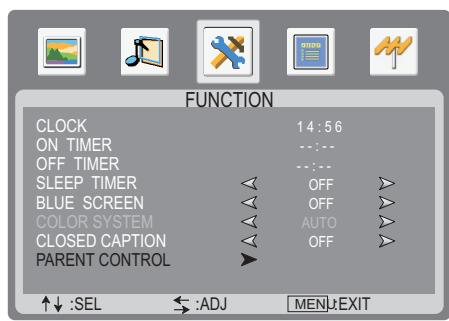 SANYO AVL-3211 - MPAA Rating Setup - 1