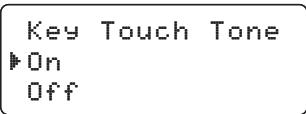 SANYO CAS-D6322 - Activating the Key Touch Tone - 1