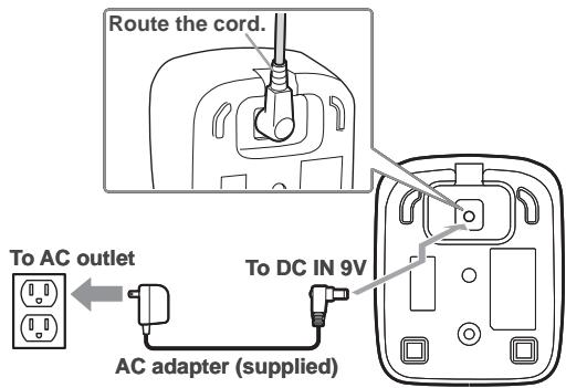 SANYO CAS-D6322 - Connecting the Charger - 1