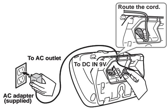 SANYO CAS-D6325 - Connecting the Base and Charging the Handset - 1