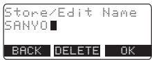 SANYO CLT-D5880 - a. Editing the Stored Data - 1