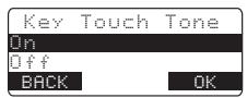 SANYO CLT-D5880 - Setting the Key Touch Tone - 1