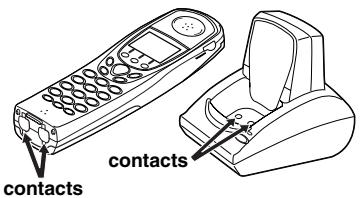 SANYO CLT-D5880 - Cleaning the Battery Charging Contacts - 1