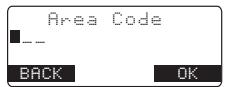 SANYO CLT-D5880 - Setting the Area Code - 1