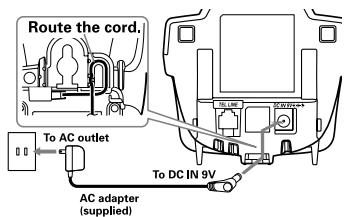 SANYO CLT-E23 - Connect the base unit - 1